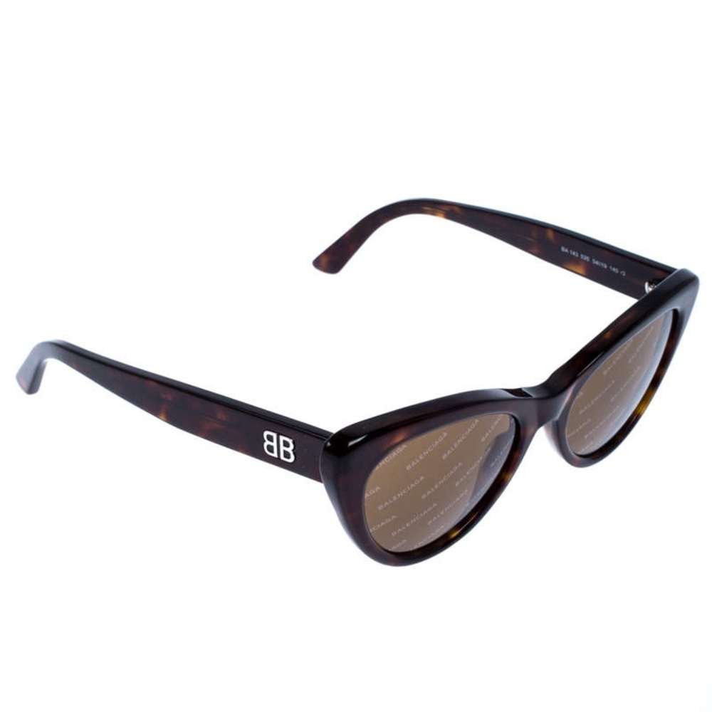 Balenciaga Brown Cat-Eye Sunglasses